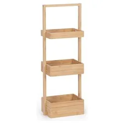Porta oggetti (27,5x18x75cm) 3 ripiani CAYDEN Naturale 0734193 - immagine 1