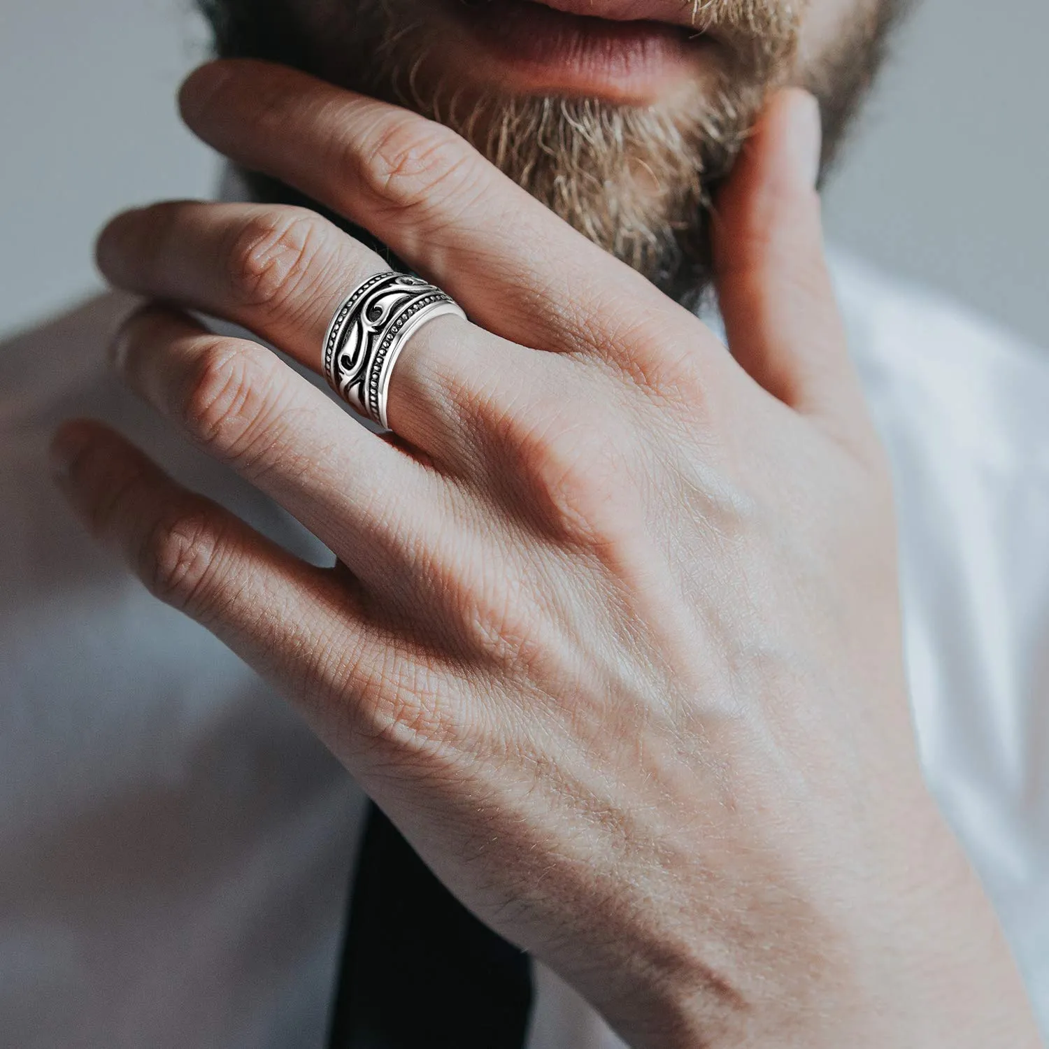 OIDEA Anello Celtico Irlandese das Uomo Donna - immagine 2