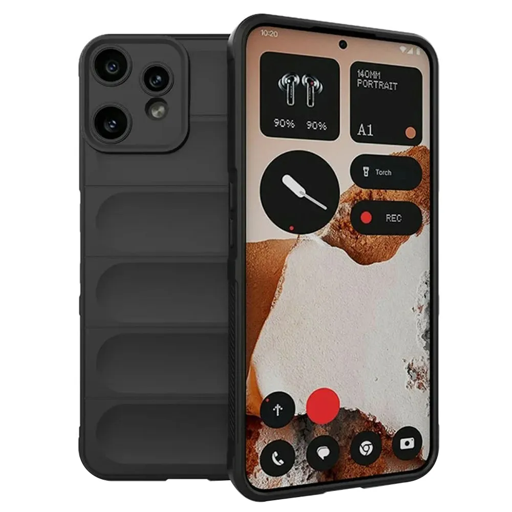 Custodia per Nothing CMF Phone 2 Pro, Techsuit, Magic Shield, Nera - immagine 1