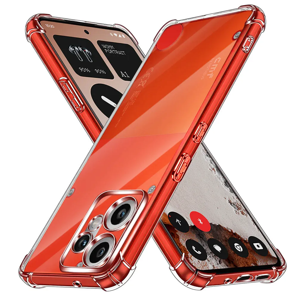 Custodia per Nothing CMF Phone 2 Pro, Techsuit, Shockproof Clear, Trasparente - immagine 1