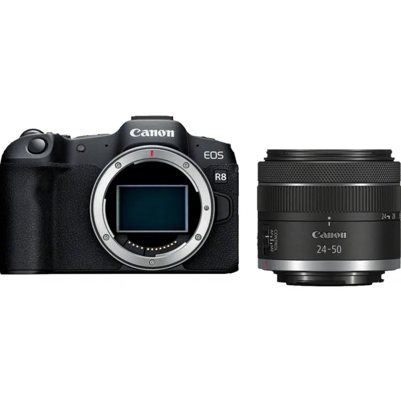 Canon EOS R8 full frame 24,2 MP WiFi + RF 24-50 mm F4.5-6.3 IS STM - immagine 1