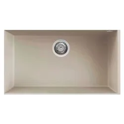 Lavello 1 vasca (76x44cm) QUADRA 130 SOTTOTOP Bianco soft Opaco LGQ13039BSO - immagine 1
