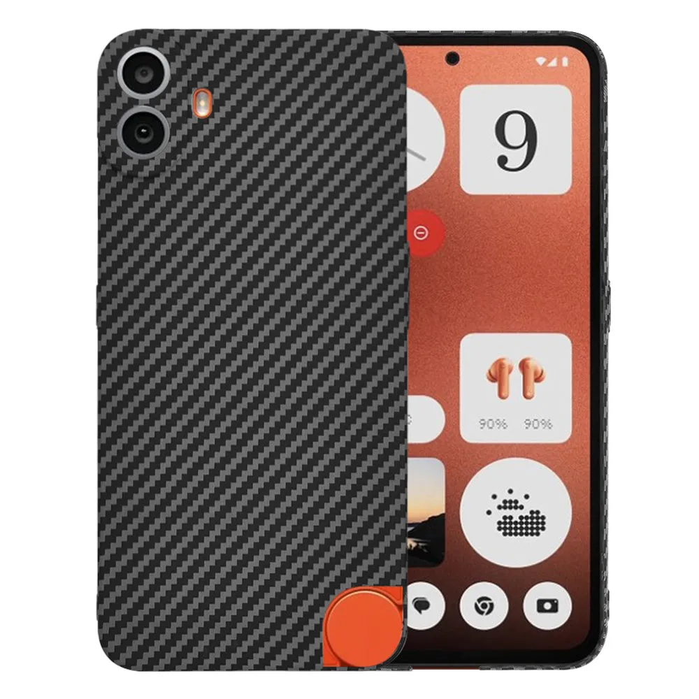 Custodia per Nothing CMF Phone 1, Techsuit, Carbonite FiberShell, Nera - immagine 1