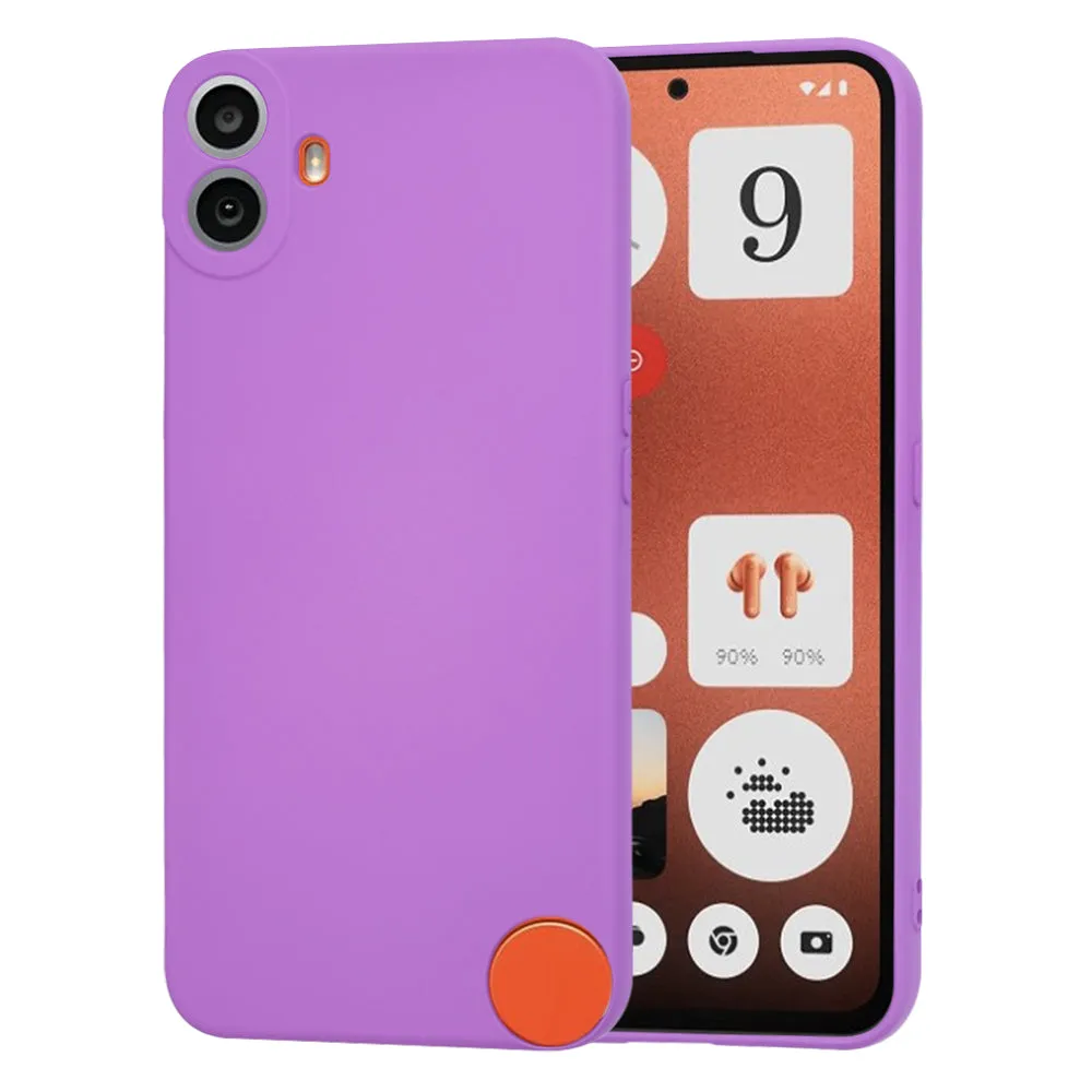 Custodia per Nothing CMF Phone 1, Techsuit, SoftFlex, Viola - immagine 1