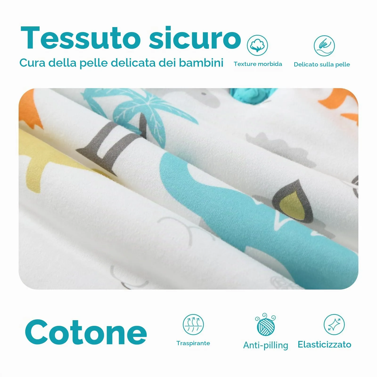 Mosebears Sacco Nanna con Piedini Invernale 2,5 Tog 6-18 Mesi Tutto l'anno Sacco Nanna in Cotone Traspirante per Neonati e Bambini - immagine 8