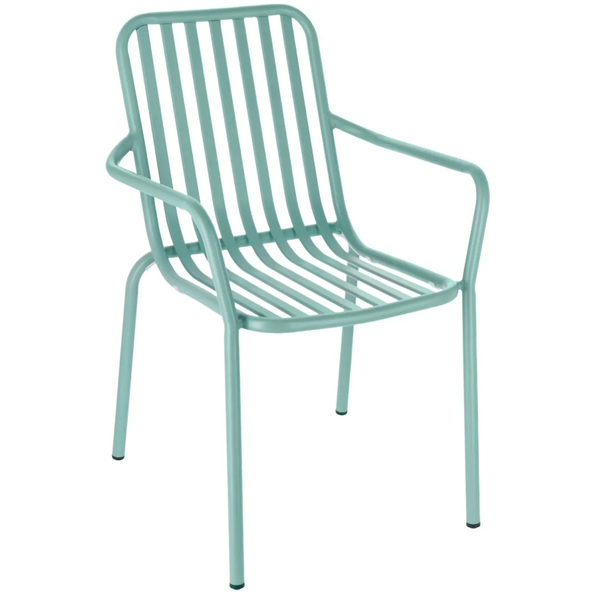 2x VEGA Sedia impilabile da esterno Merida; 57x64x85 cm (LxPxH); blu; 2 pz. / Pacco - immagine 1