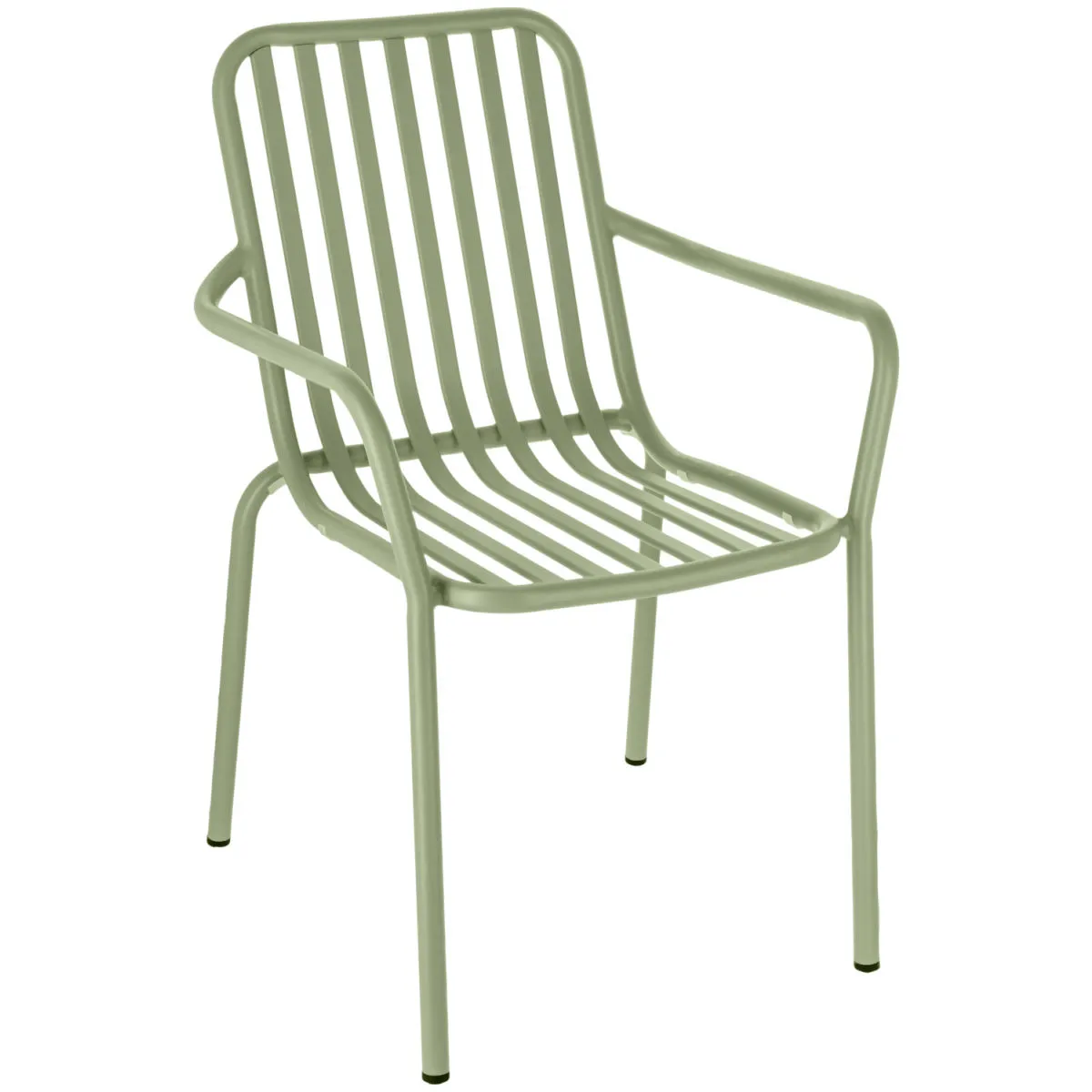 2x VEGA Sedia impilabile da esterno Merida; 57x64x85 cm (LxPxH); verde; 2 pz. / Pacco - immagine 1