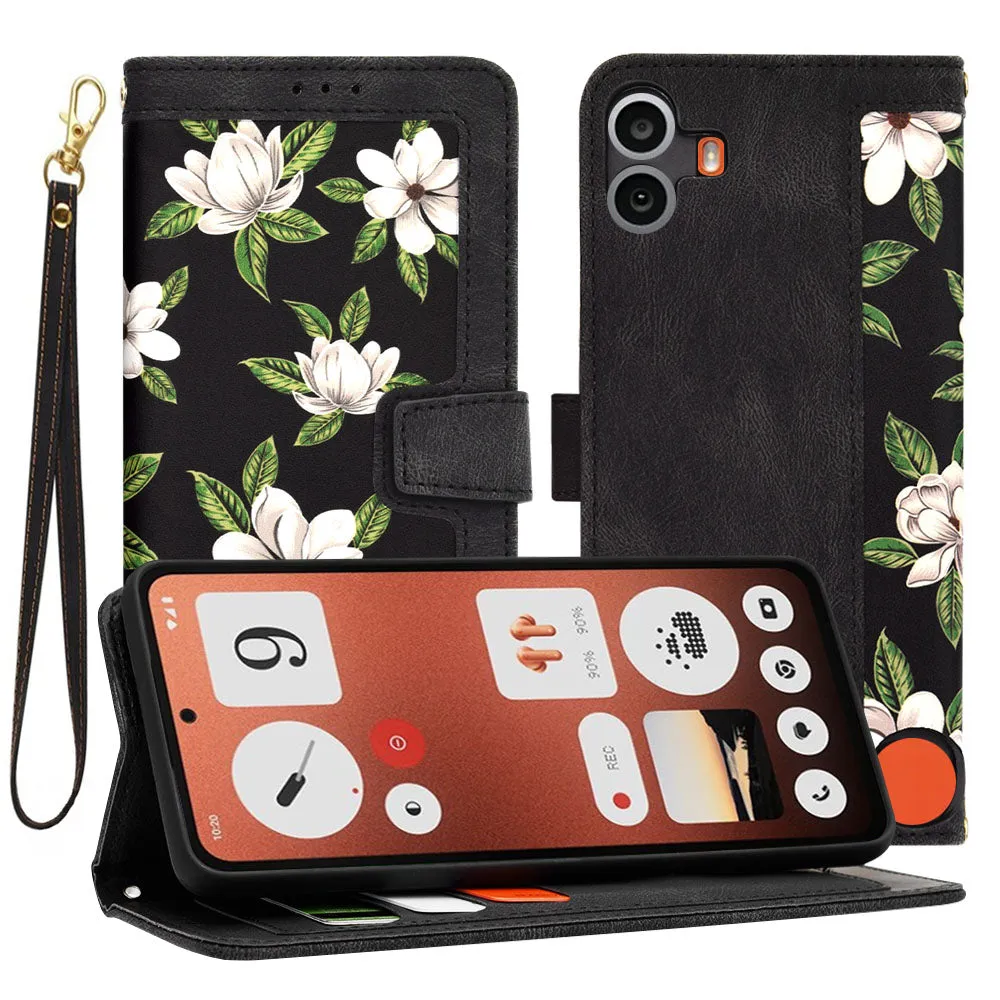 Custodia per Nothing CMF Phone 1, Techsuit, FlipCraft, Nera - immagine 1