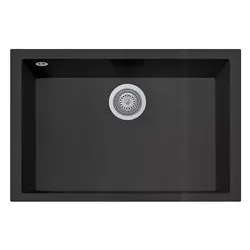 Lavello 1 vasca (69x44,3cm) CUBE Nero Matt Opaco ON6910ST26 - immagine 1