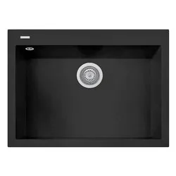 Lavello 1 vasca (69x65cm) CUBE Deep Black Opaco ON6910N6 - immagine 1