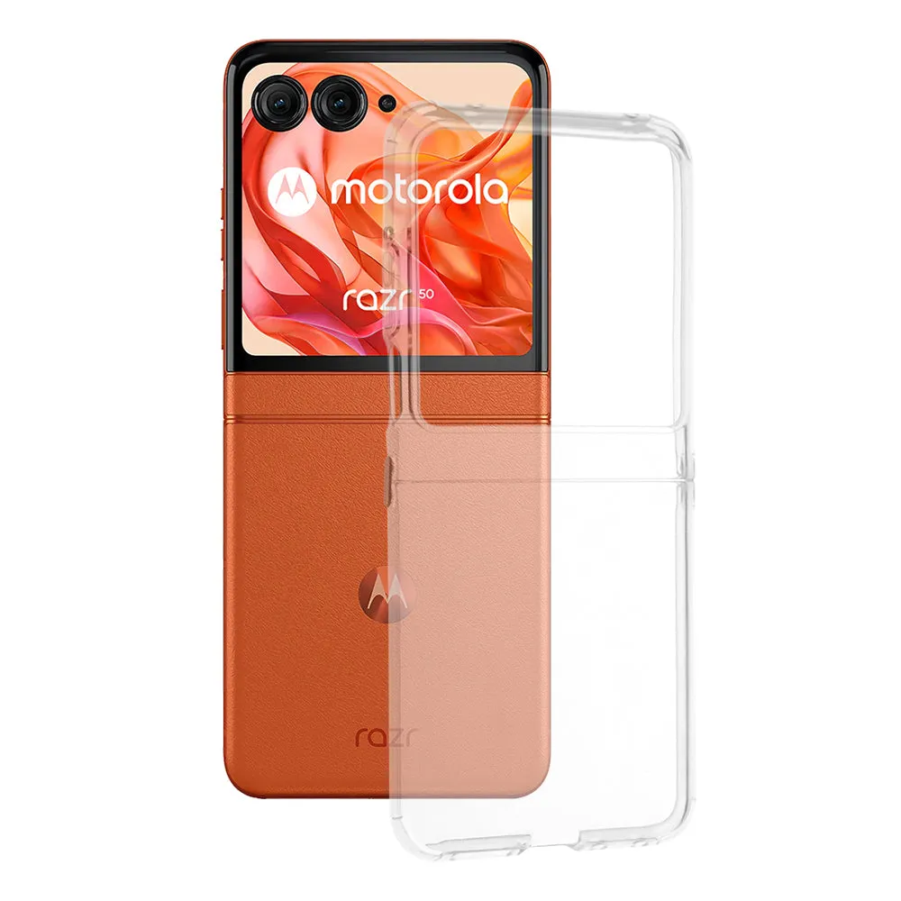 Custodia per Motorola Razr 60 / Razr 50, Techsuit, Chiara, Trasparente - immagine 1