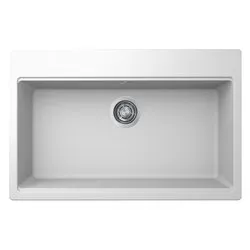 Lavello 1 vasca (79x51cm) TIME 130 Bianco Opaco LG213068 - immagine 1