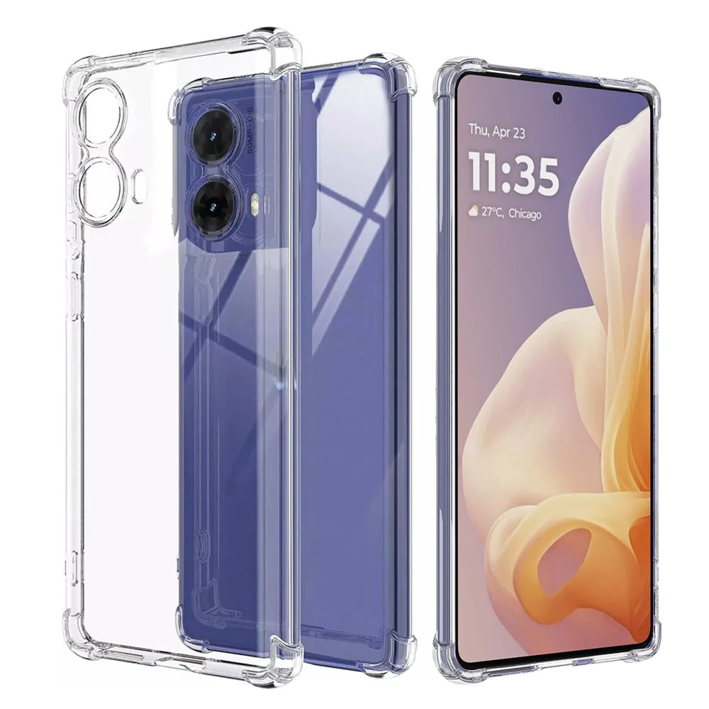 Custodia per Motorola Moto G85, Techsuit, Shockproof Clear, Trasparente - immagine 1