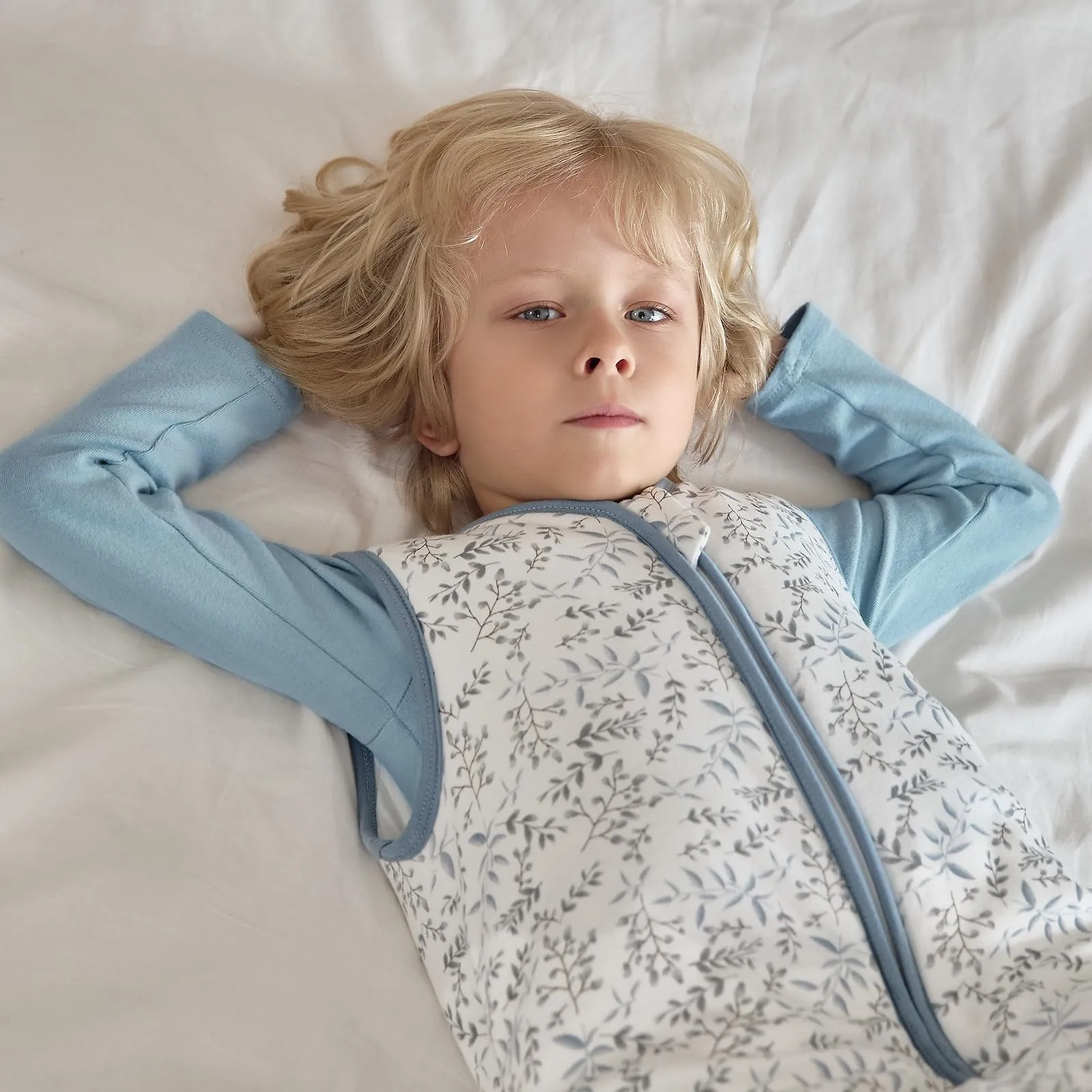 Mosebears Sacco Nanna con Piedini Invernale 2,5 Tog 6-18 Mesi Tutto l'anno Sacco Nanna in Cotone Traspirante per Neonati e Bambini - immagine 8