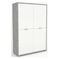 DOUBLE Db834k Base Cemento e Bianco neve (110cm) Mobile KIT - immagine 1