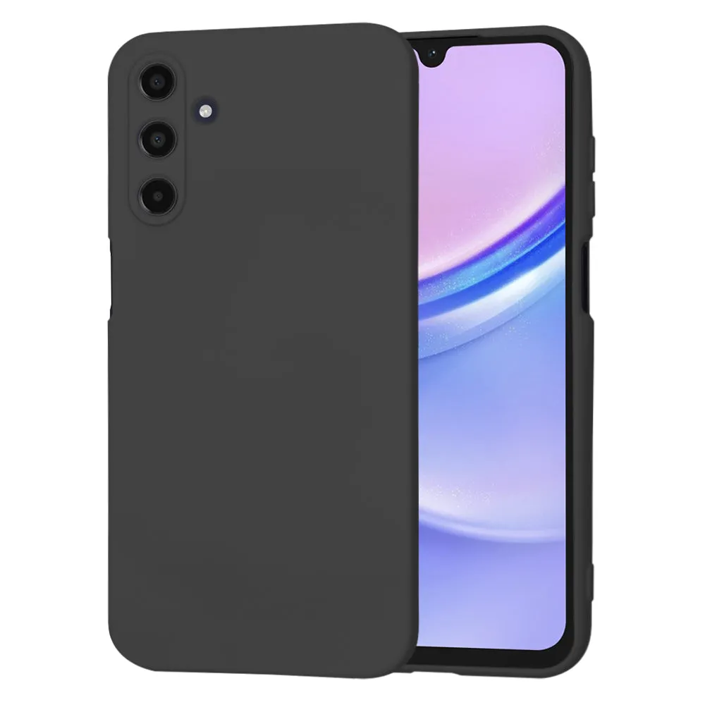 Custodia per Samsung Galaxy A15 5G A156 / A15 A155, Techsuit, SoftFlex, Nera - immagine 1