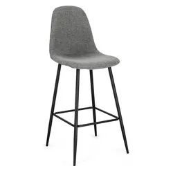 NEW IRELIA Sgabello Nero e Grigio scuro - immagine 1