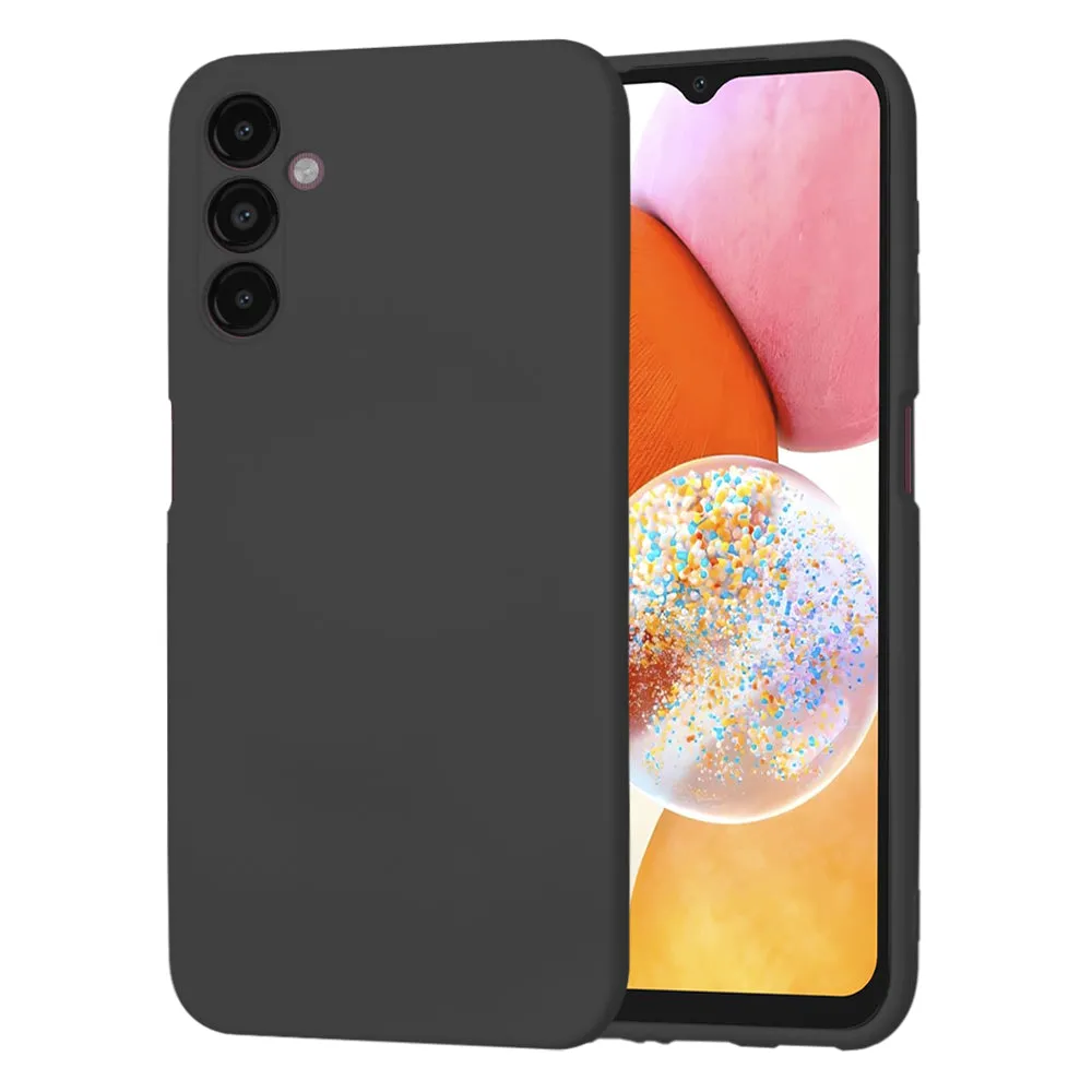 Custodia per Samsung Galaxy A14 A145 / A14 5G A146, Techsuit, SoftFlex, Nera - immagine 1