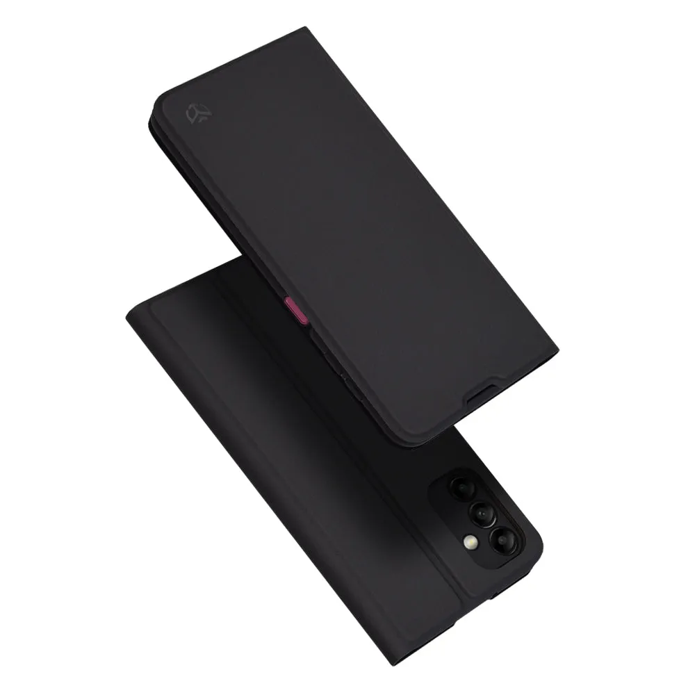 Custodia per Samsung Galaxy A14 A145 / A14 5G A146, Techsuit, Magskin Book, Nera - immagine 1