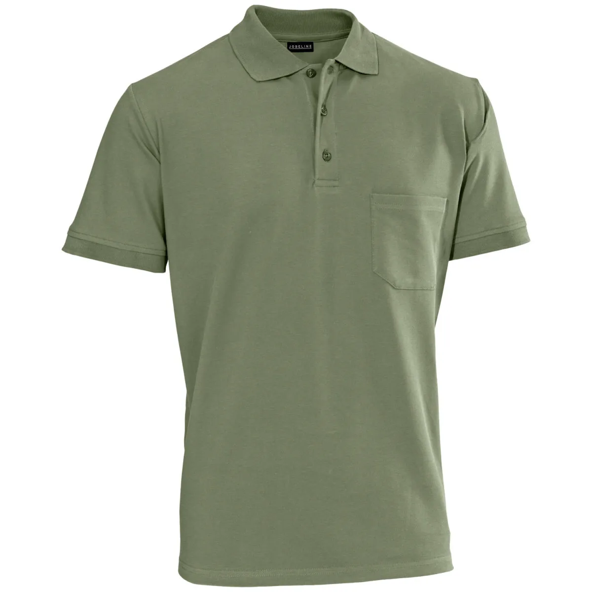 JOBELINE Polo da uomo Gary maniche corte; Taglia 3XL; verde oliva - immagine 1