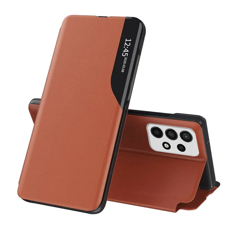 Custodia per Samsung Galaxy A13 A135, Techsuit, eFold, Arancione - immagine 1
