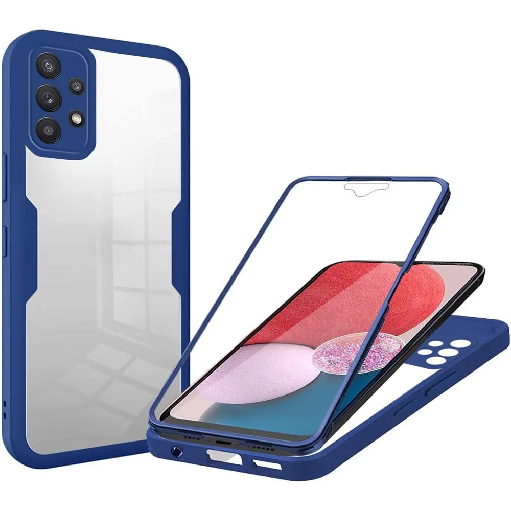 Custodia per Samsung Galaxy A13 A135, Techsuit, ColorVerse 360, Blu - immagine 1