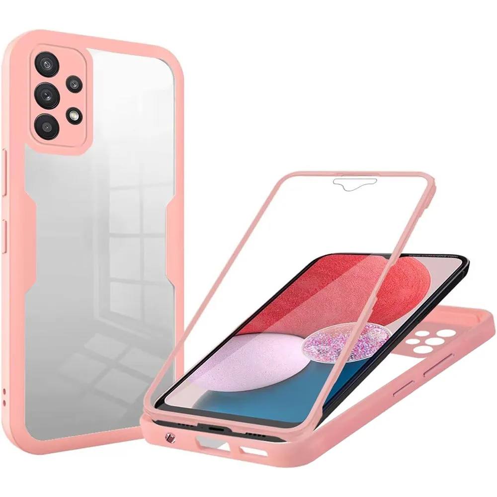Custodia per Samsung Galaxy A13 A135, Techsuit, ColorVerse 360, Rosa - immagine 1