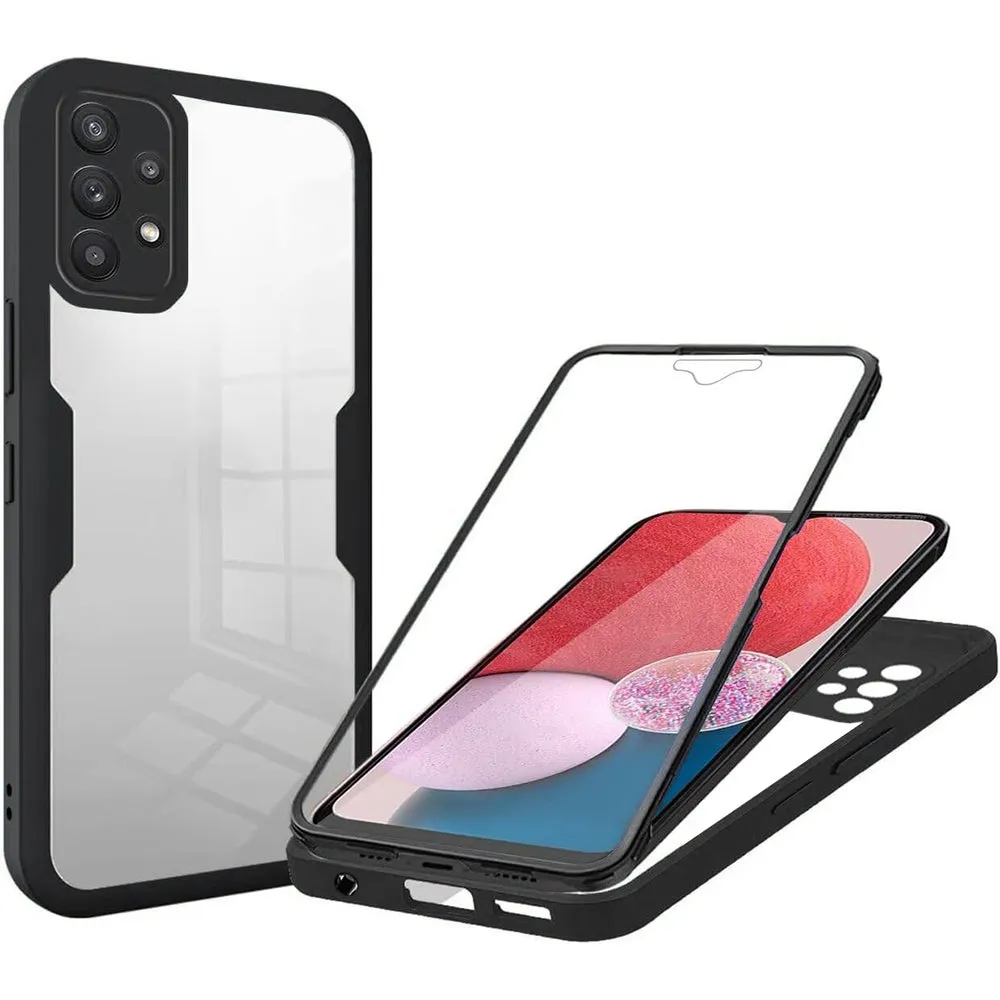 Custodia per Samsung Galaxy A13 A135, Techsuit, ColorVerse 360, Nera - immagine 1