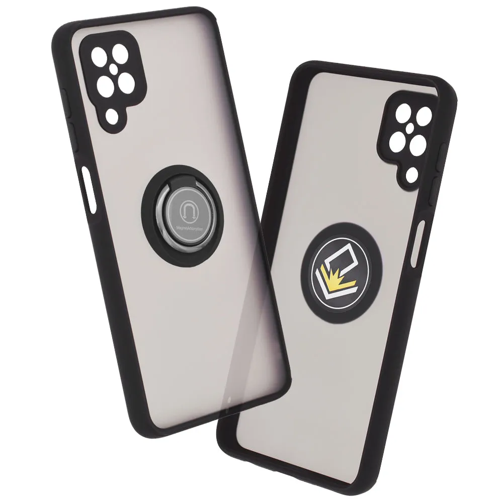 Custodia per Samsung Galaxy A12 Nacho A127 / A12 A125, Techsuit, Glinth, Nera - immagine 1