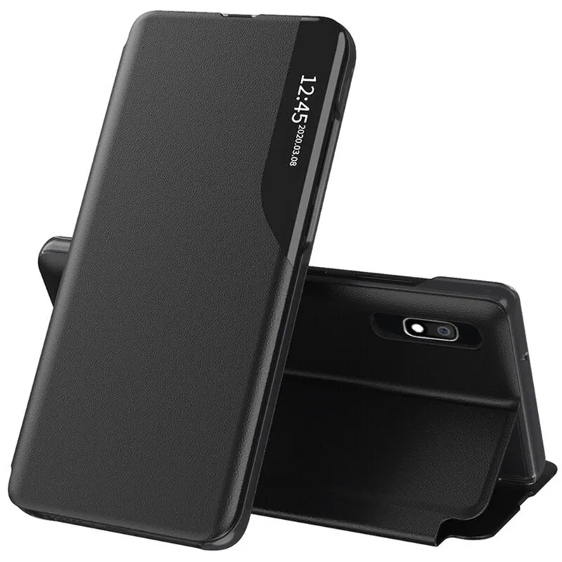 Custodia per Samsung Galaxy A10 A105 / M10 M105, Techsuit, eFold, Nera - immagine 1