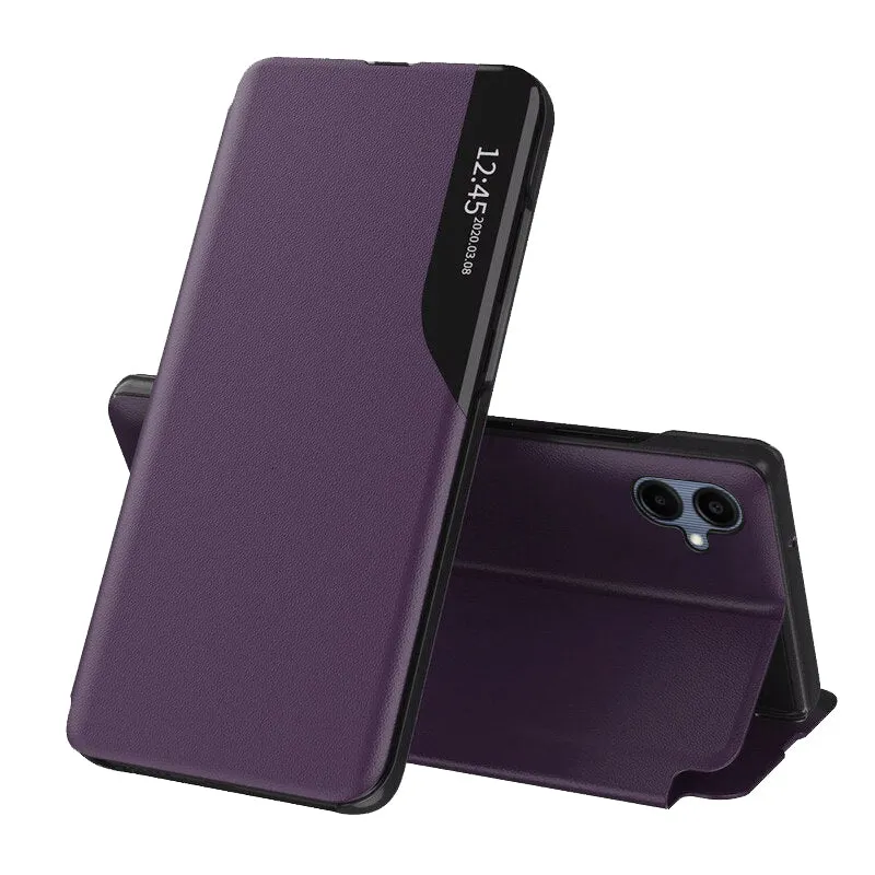 Custodia per Samsung Galaxy A06 A065, Techsuit, eFold, Viola - immagine 1