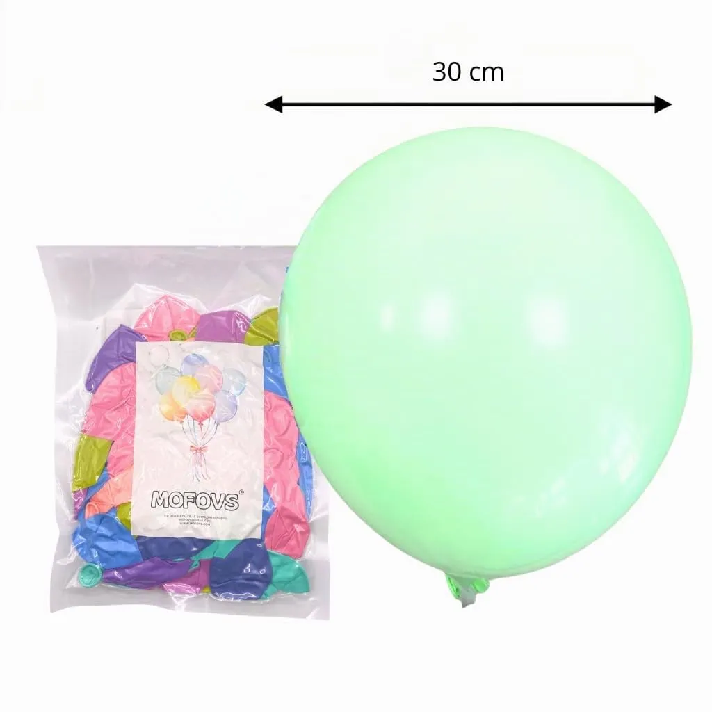 50 Palloncini Multicolore Pastello • 30 Cm • Colori Opachi • Qualità Premium • Lattice Naturale Biodegradabili Ecologici • Gonfiabili Aria Elio Acqua • Baby Shower Feste Compleanno Laurea Arco Macaron - immagine 2