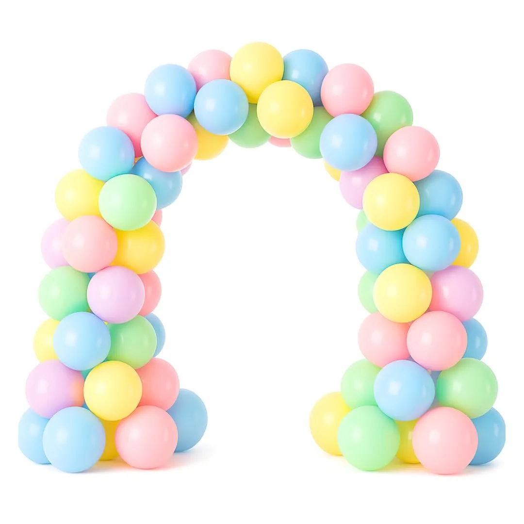 50 Palloncini Multicolore Pastello • 30 Cm • Colori Opachi • Qualità Premium • Lattice Naturale Biodegradabili Ecologici • Gonfiabili Aria Elio Acqua • Baby Shower Feste Compleanno Laurea Arco Macaron - immagine 5