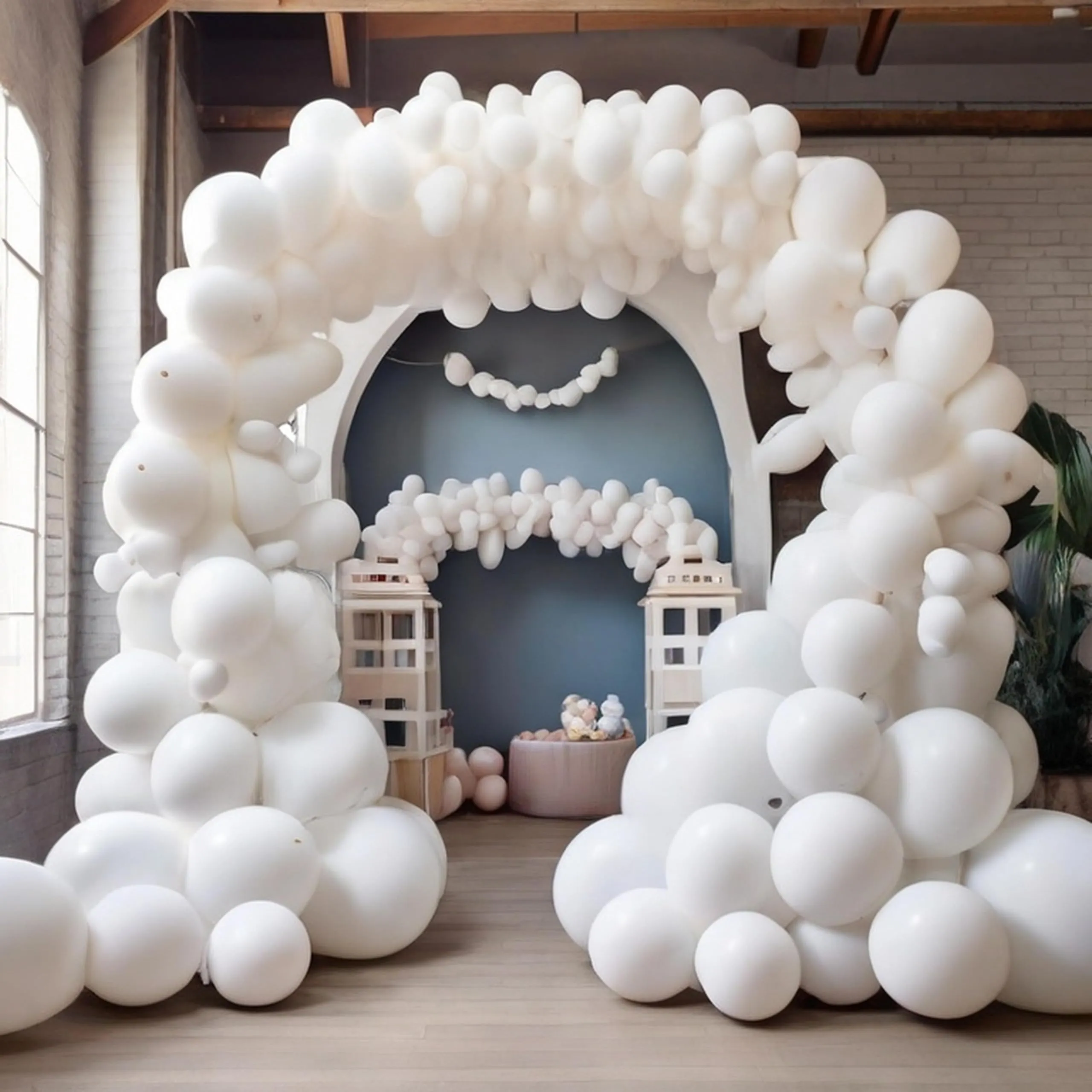 50 Palloncini Bianchi • 30 Cm • Colori Opachi • Qualità Premium • Lattice Naturale Biodegradabili Ecologici • Gonfiabili Aria Elio Acqua • Baby Shower Battesimo Compleanno Feste Matrimonio Arco - immagine 7