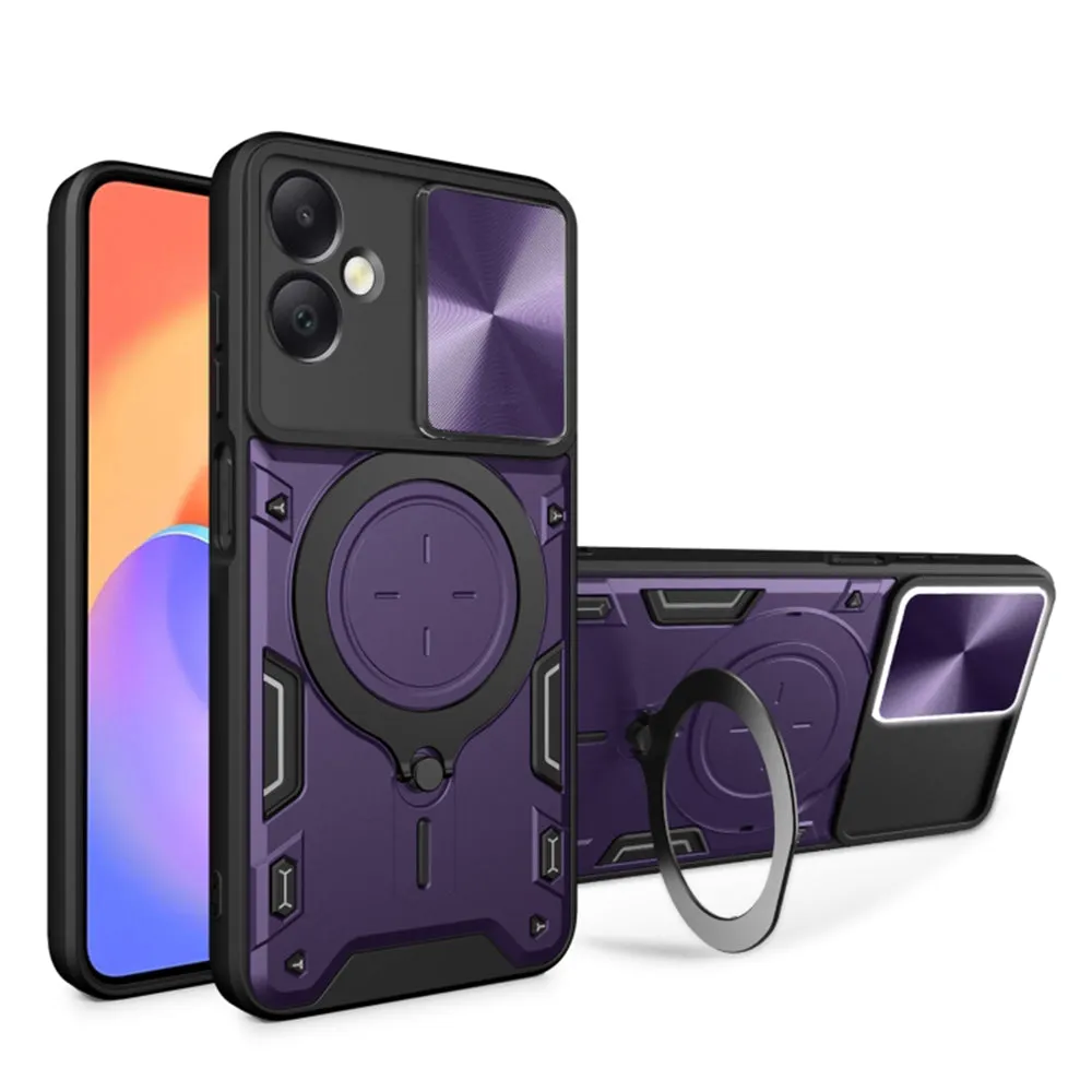 Custodia per Samsung Galaxy A06 A065, Techsuit, CamGuard Pro, Viola - immagine 1