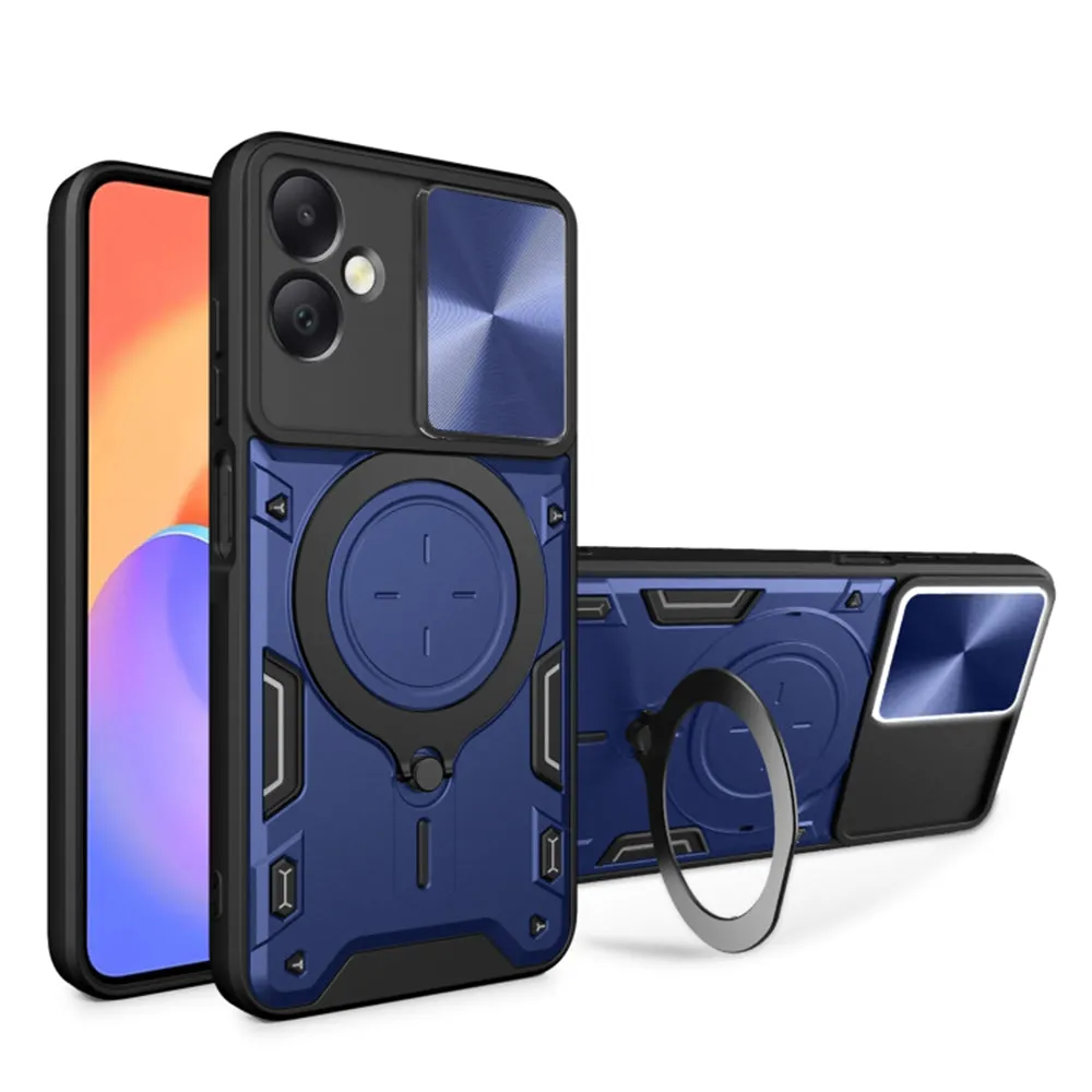 Custodia per Samsung Galaxy A06 A065, Techsuit, CamGuard Pro, Blu - immagine 1