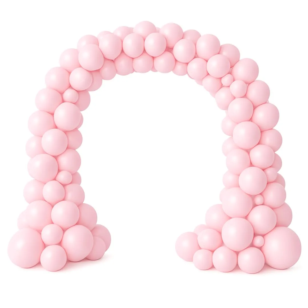 50 Palloncini Rosa Pastello • 30 Cm • Colori Opachi • Qualità Premium • Lattice Naturale Biodegradabili Ecologici • Gonfiabili Aria Elio Acqua • Baby Shower Battesimo Compleanno Feste di Laurea Arco - immagine 4