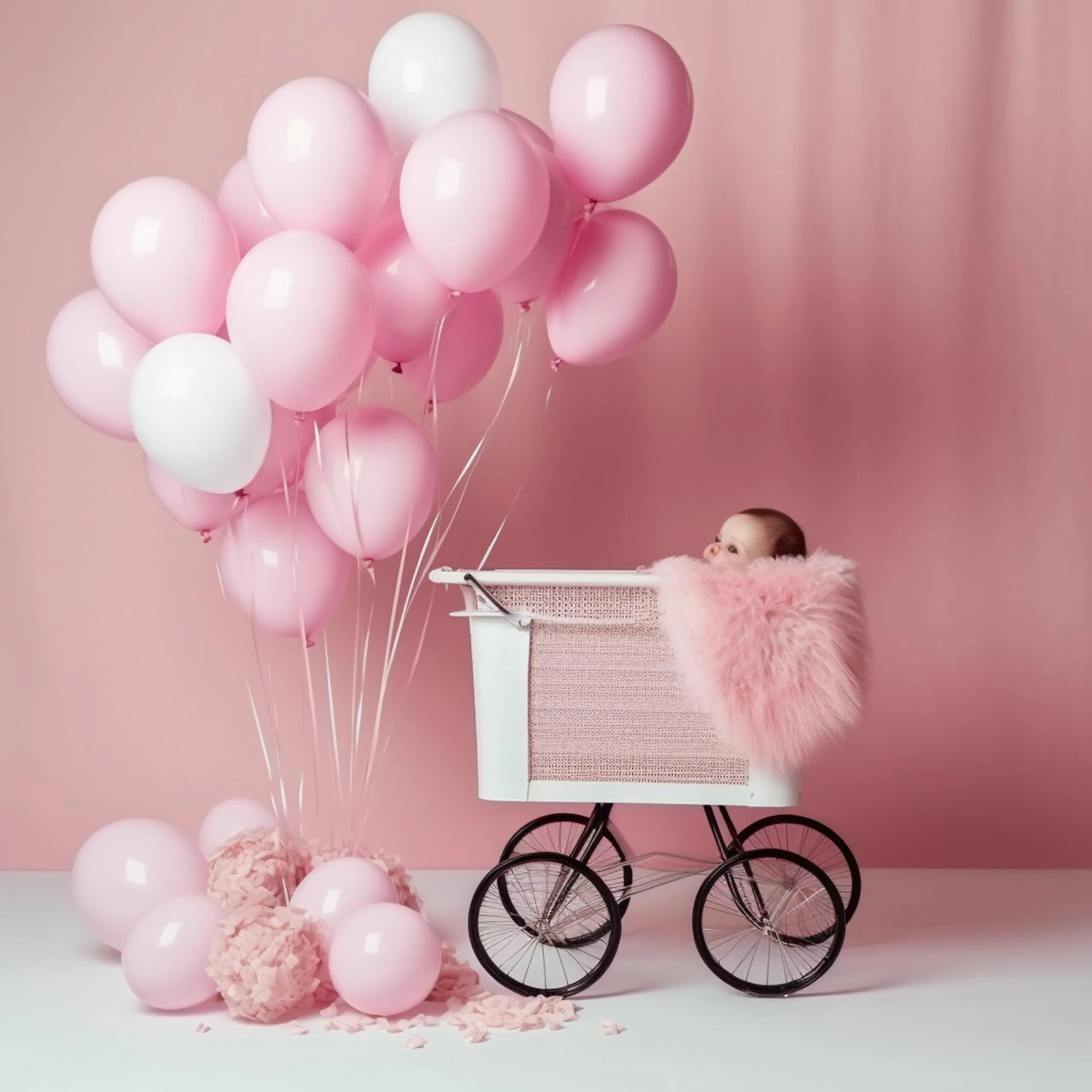 50 Palloncini Rosa Pastello • 30 Cm • Colori Opachi • Qualità Premium • Lattice Naturale Biodegradabili Ecologici • Gonfiabili Aria Elio Acqua • Baby Shower Battesimo Compleanno Feste di Laurea Arco - immagine 6