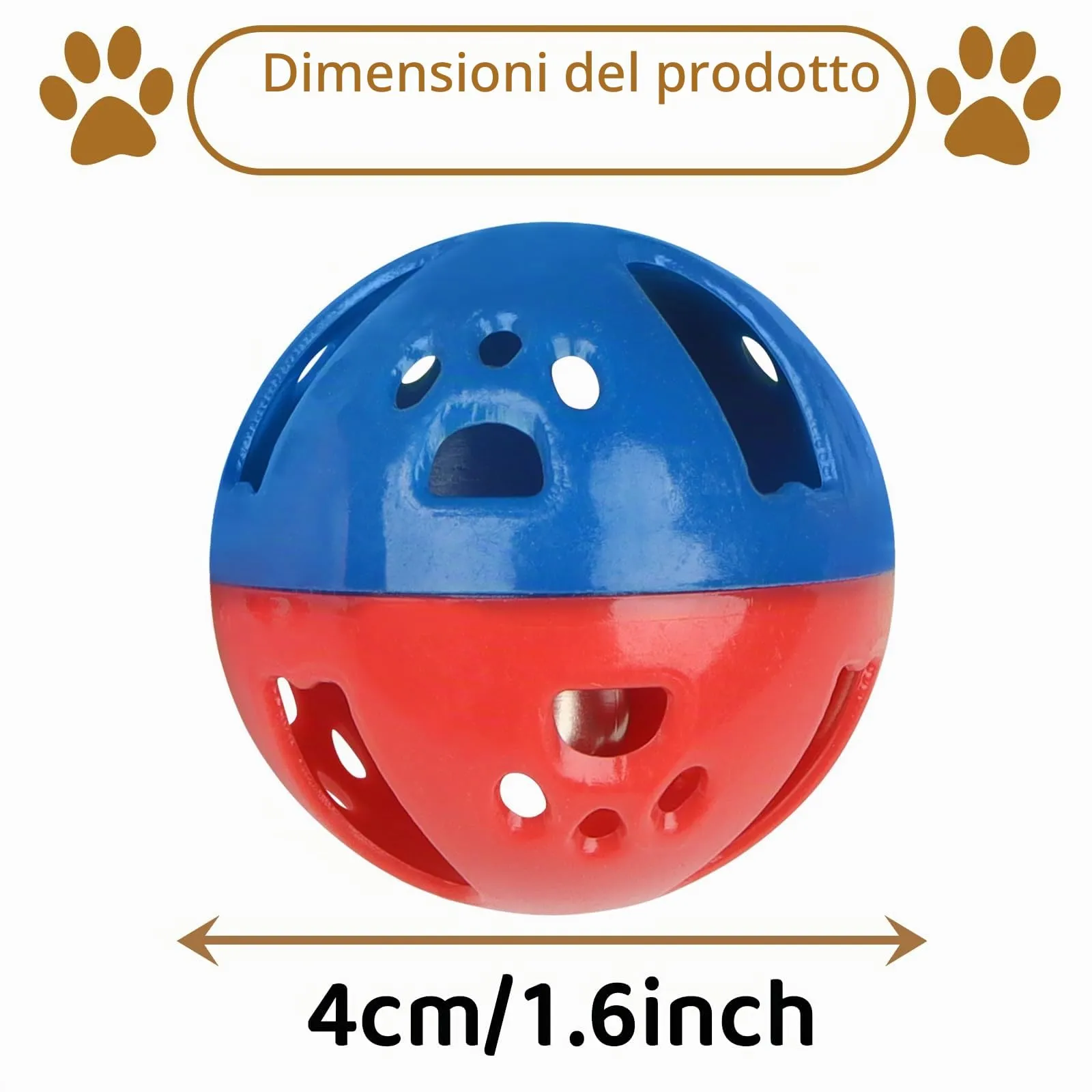 QUOZUO 24 palline giocattolo per gatti, palline colorate con rumore, giocattolo interattivo per gatti - immagine 4