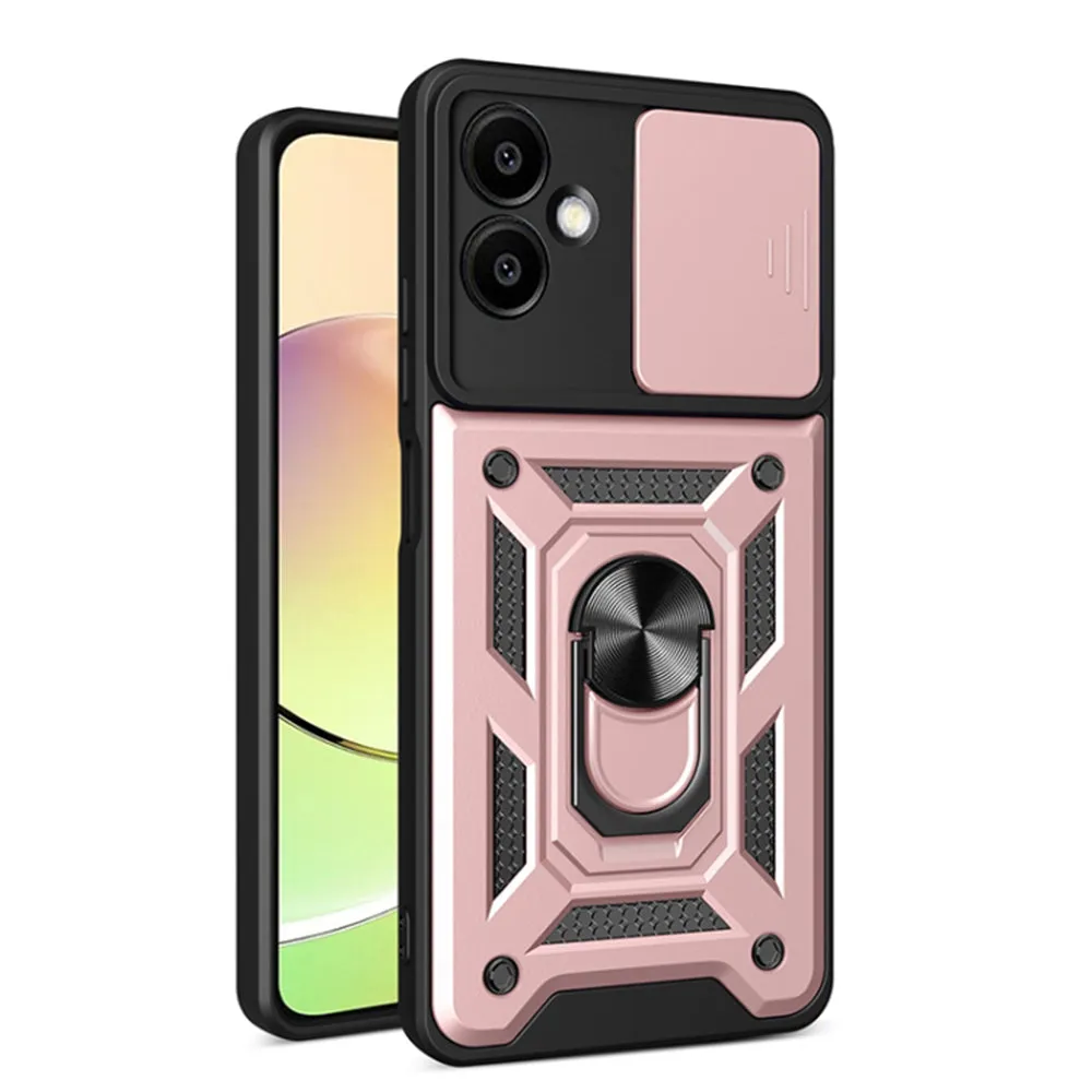 Custodia per Samsung Galaxy A06 A065, Techsuit, CamShield, Rosa - immagine 1