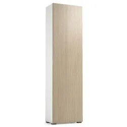 MILLEUSI Armadio 1 Anta battente Bianco cannetè chiaro (50cm) Mobile KIT - immagine 1