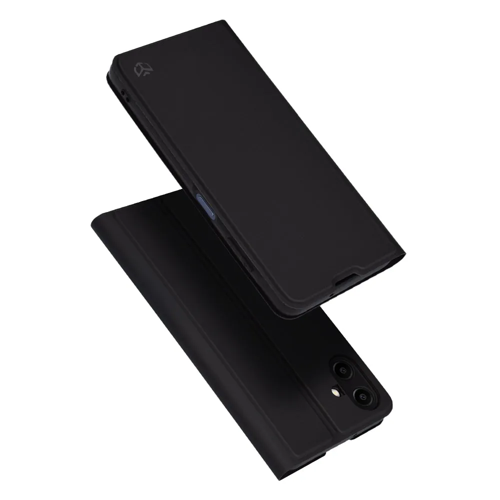 Custodia per Samsung Galaxy A06 A065, Techsuit, Magskin Book, Nera - immagine 1