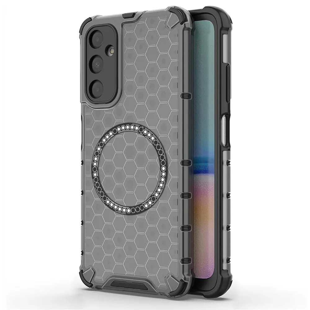 Custodia MagSafe per Samsung Galaxy A05s A057, Techsuit, HoneyComb Shield, Nera - immagine 1