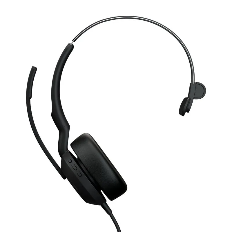 Cuffie con archetto USB Jabra Evolve2 50 per ufficio/call center nere - immagine 1