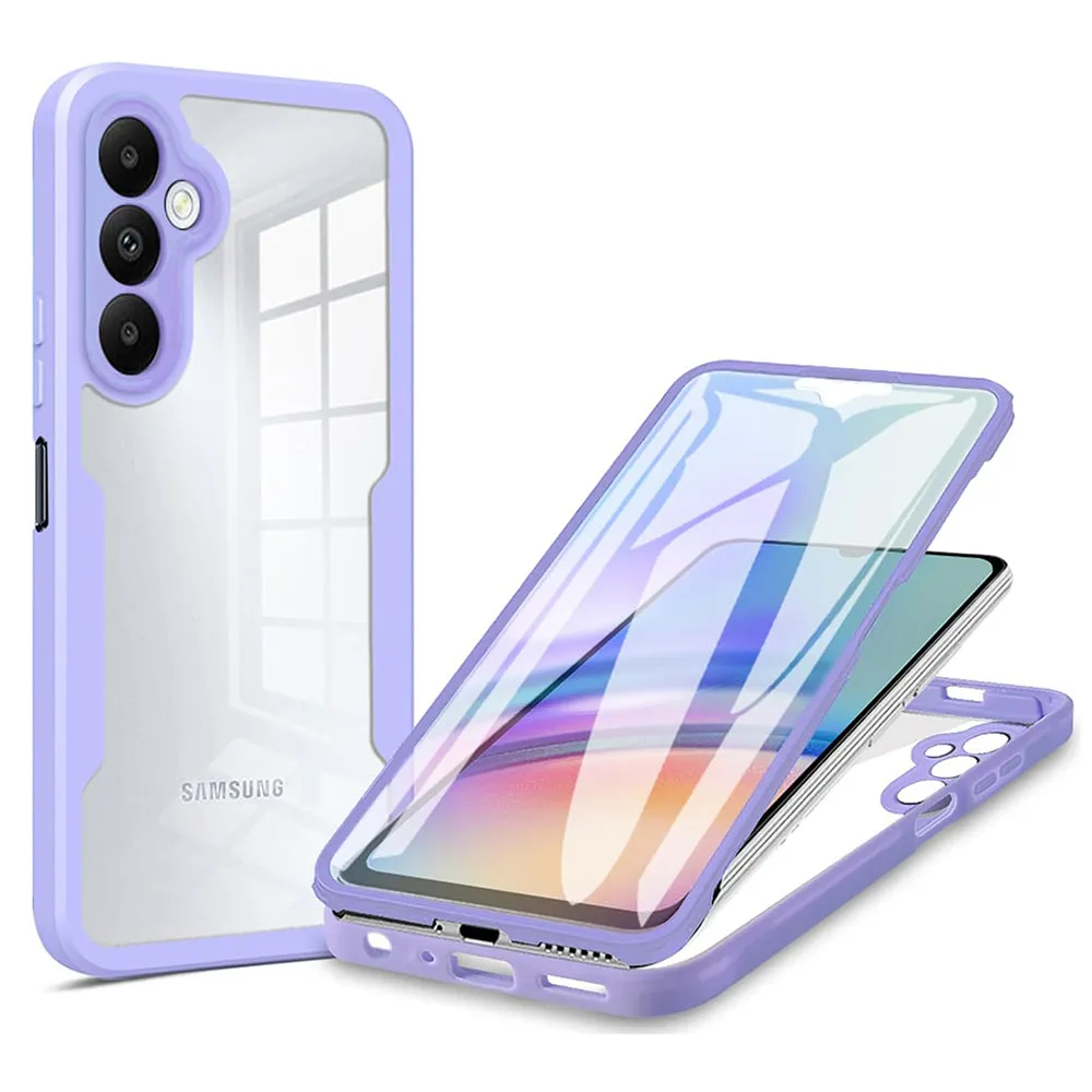 Custodia per Samsung Galaxy A05s A057, Techsuit, ColorVerse 360, Viola - immagine 1