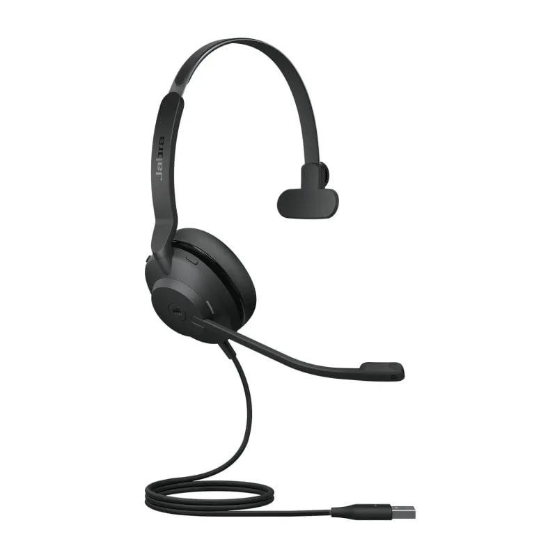 Cuffie con archetto USB Jabra Evolve 2 30 per ufficio/call center nere - immagine 1