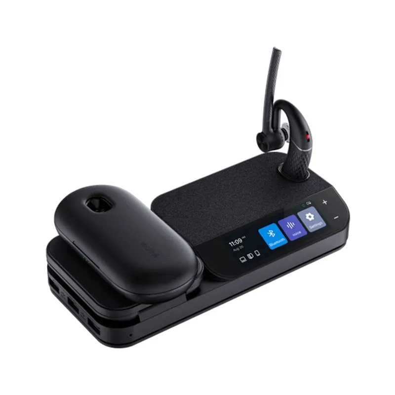 Yealink BH71-WORKSTATION-PRO cuffia e auricolare Wireless In-ear Ufficio Bluetooth Base di ricarica Nero - immagine 1