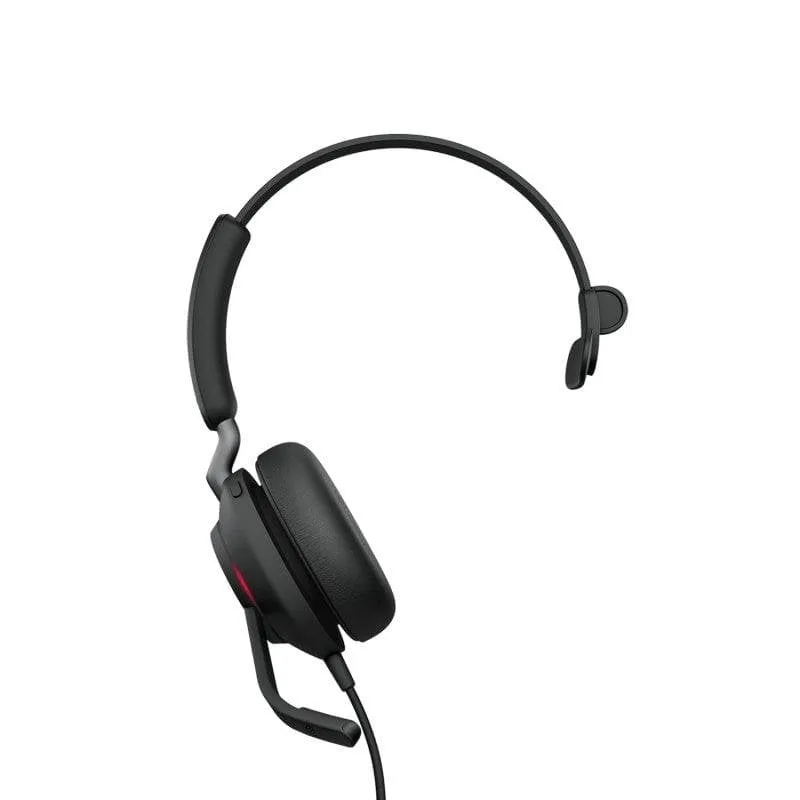 Auricolari Jabra Evolve2 40 SE con cavo USB-C per Chiamate e Musica con Microfono, Nero - immagine 1