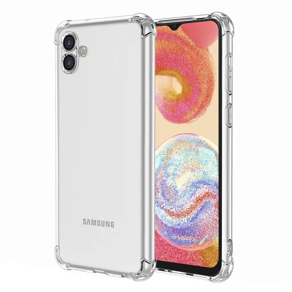 Custodia per Samsung Galaxy A04e A042 / M04 M045, Techsuit, Shockproof Clear, Trasparente - immagine 1