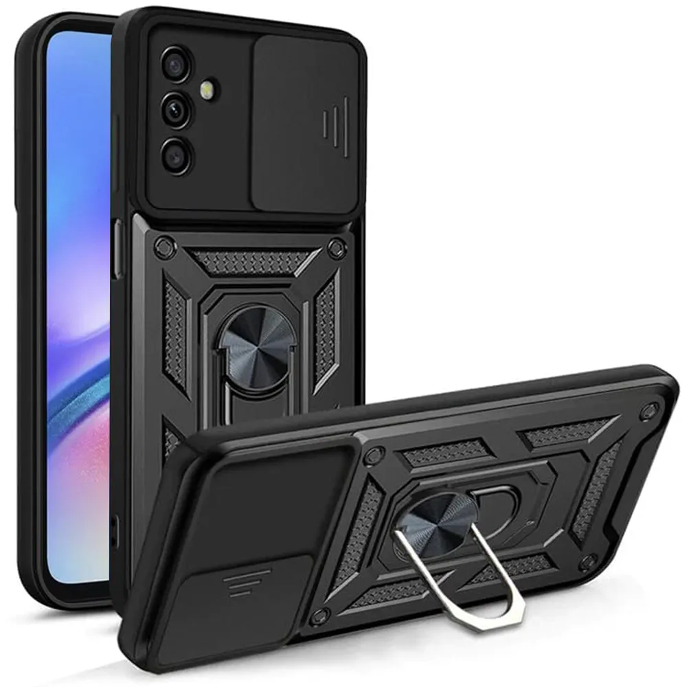 Custodia per Samsung Galaxy A05s A057, Techsuit, CamShield, Nera - immagine 1